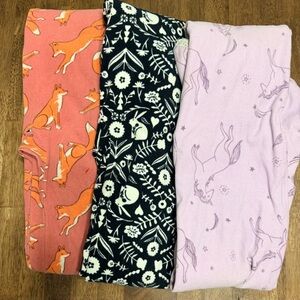 Set of Three Patterned Leggings